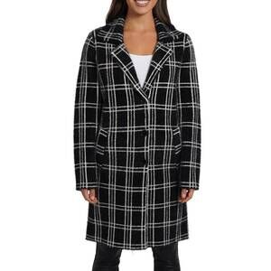 NEW LOVE TOKEN eve button down coatigan in black